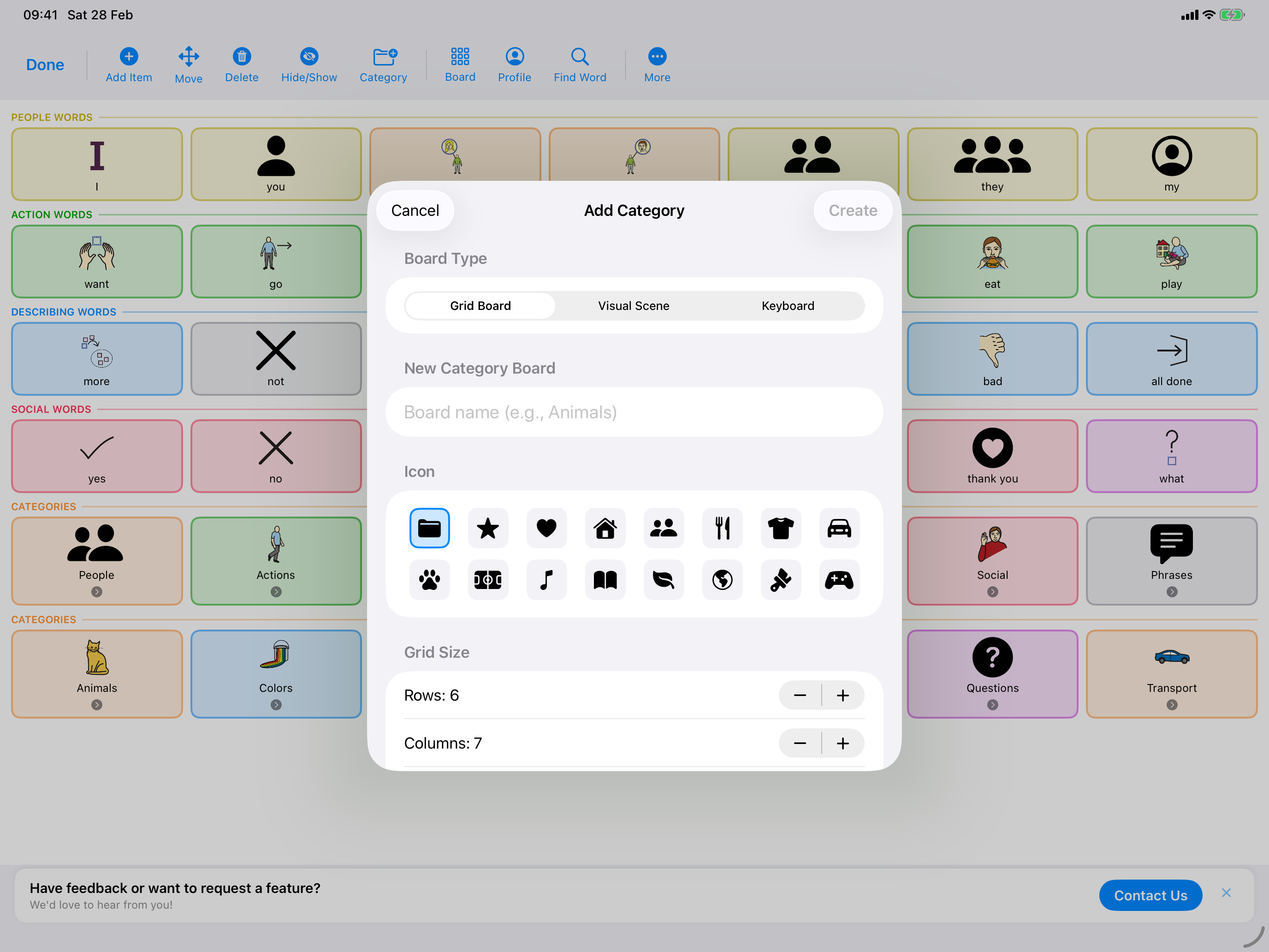 Editing vocabulary items