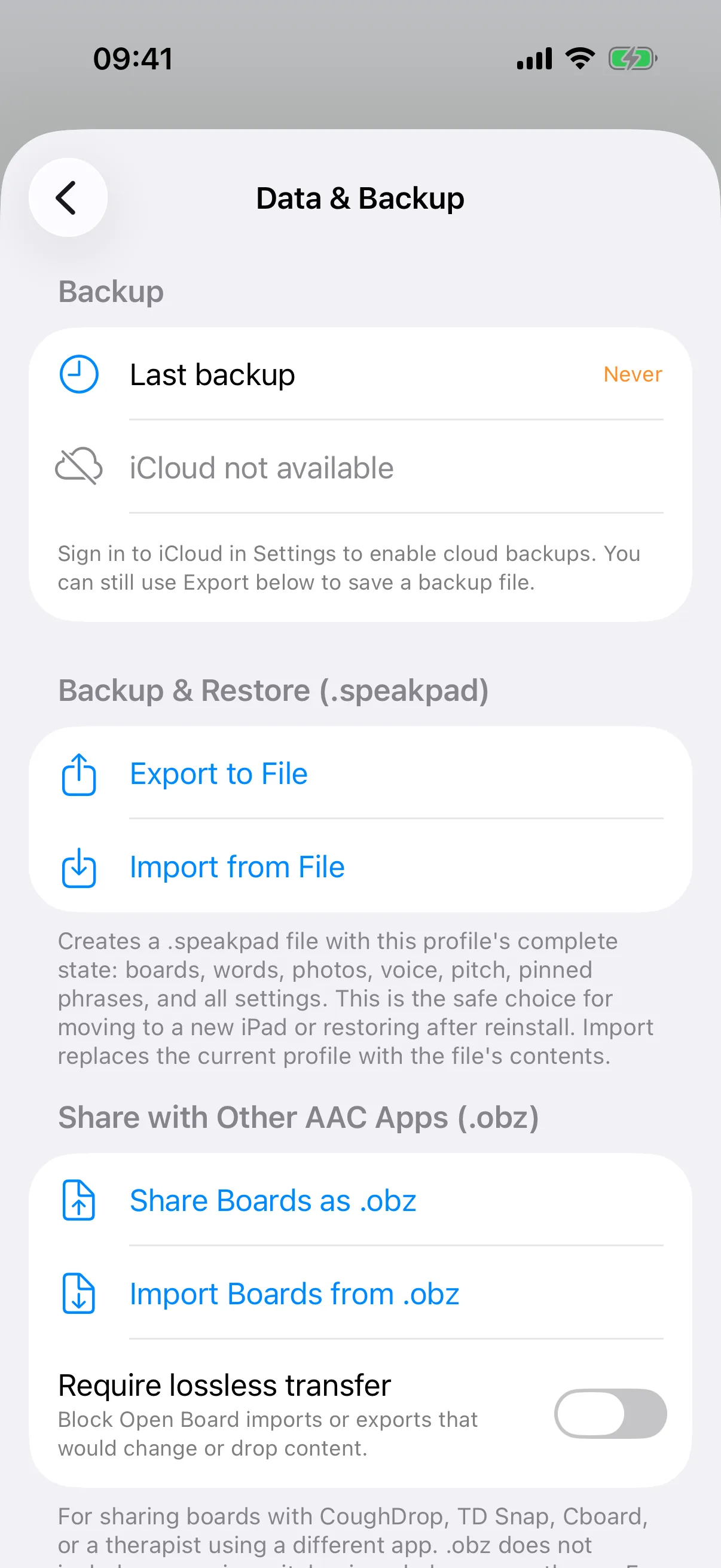 Backing up on demand