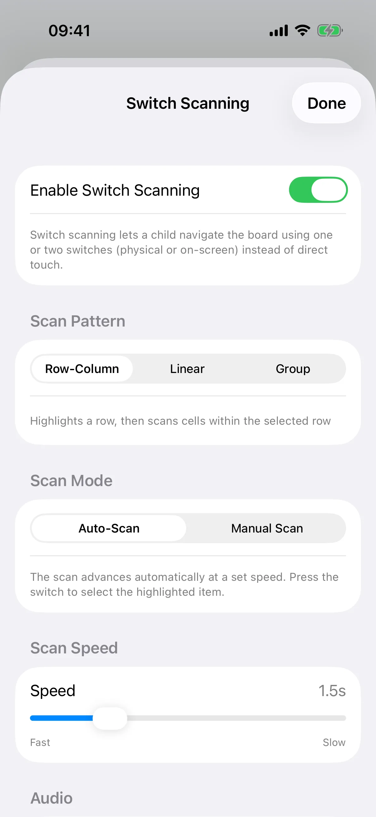Switch Scanning Setup
