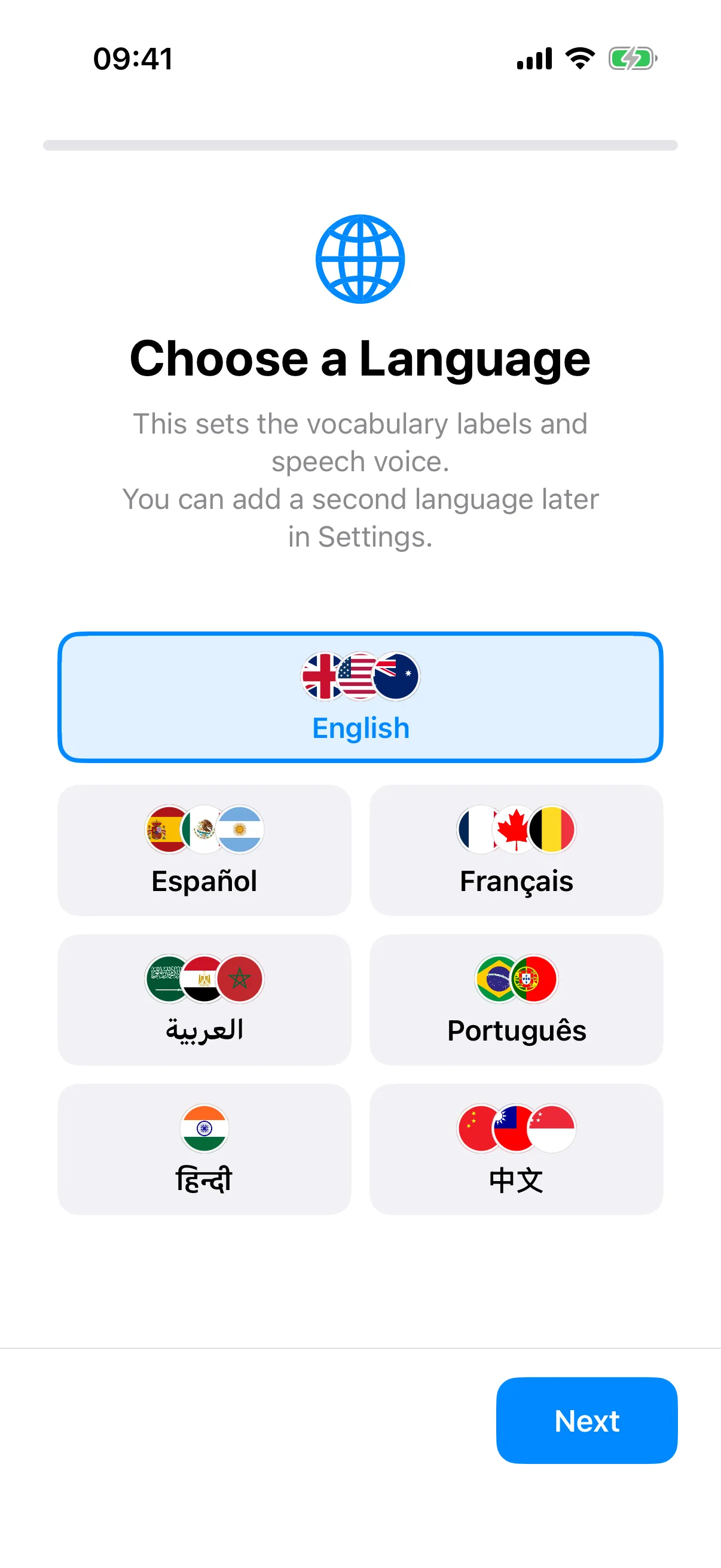 Setting the Primary Language